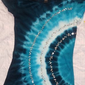 I.N.C Tonal Blues Top sz M  NWT